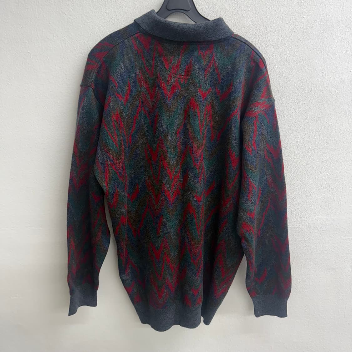 Made in Italy iuliano 이태리 메리노 카라 니트 L 상품이미지4