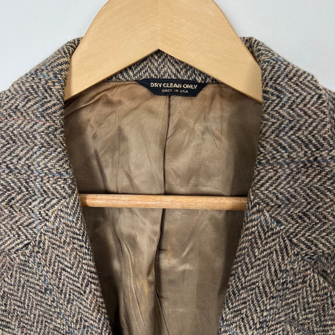 1990s Kenneth 헤링본 투버튼 블레이저 상품이미지3