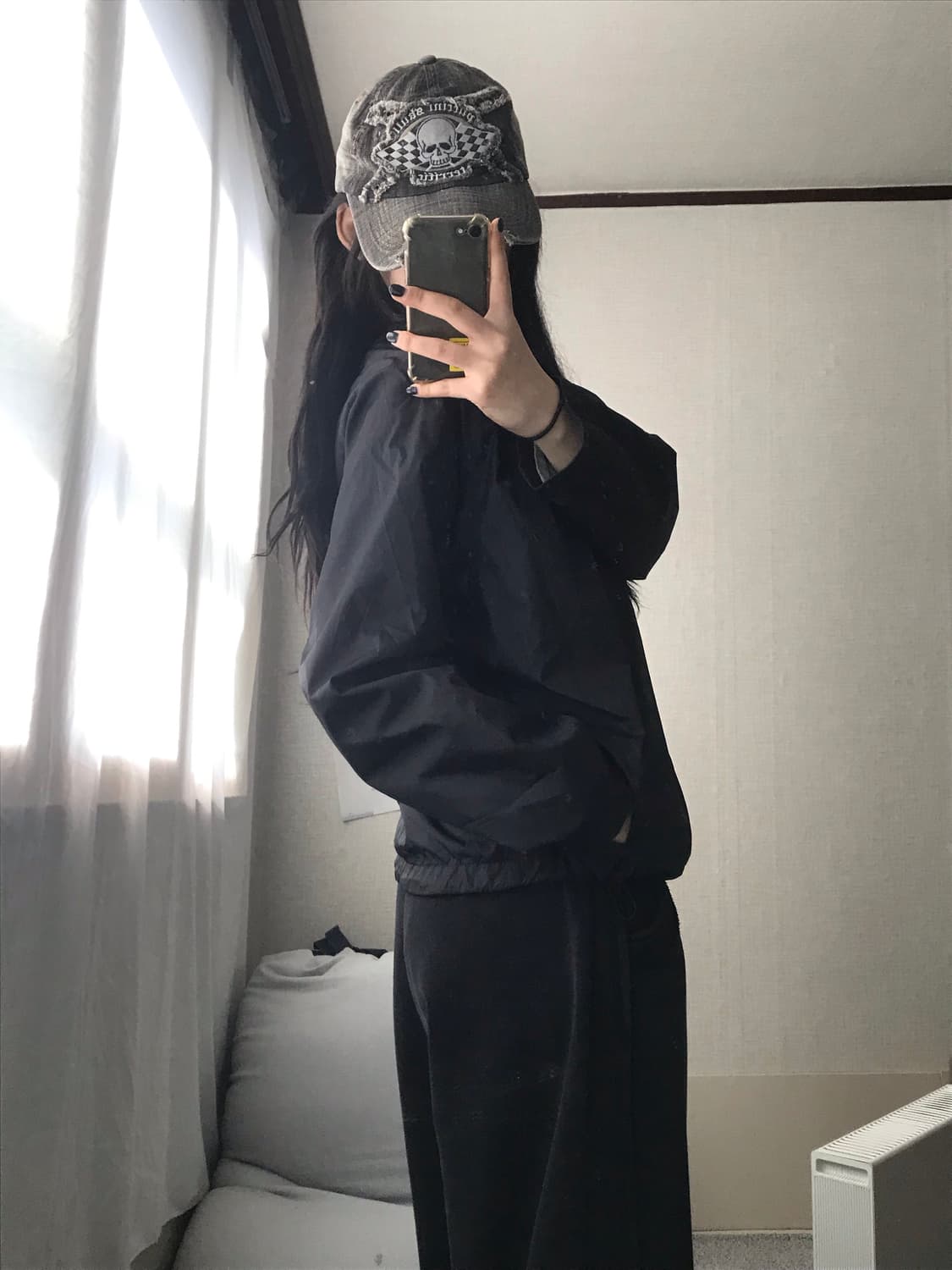 나이키 블랙 후드 윈드브레이커 상품이미지5