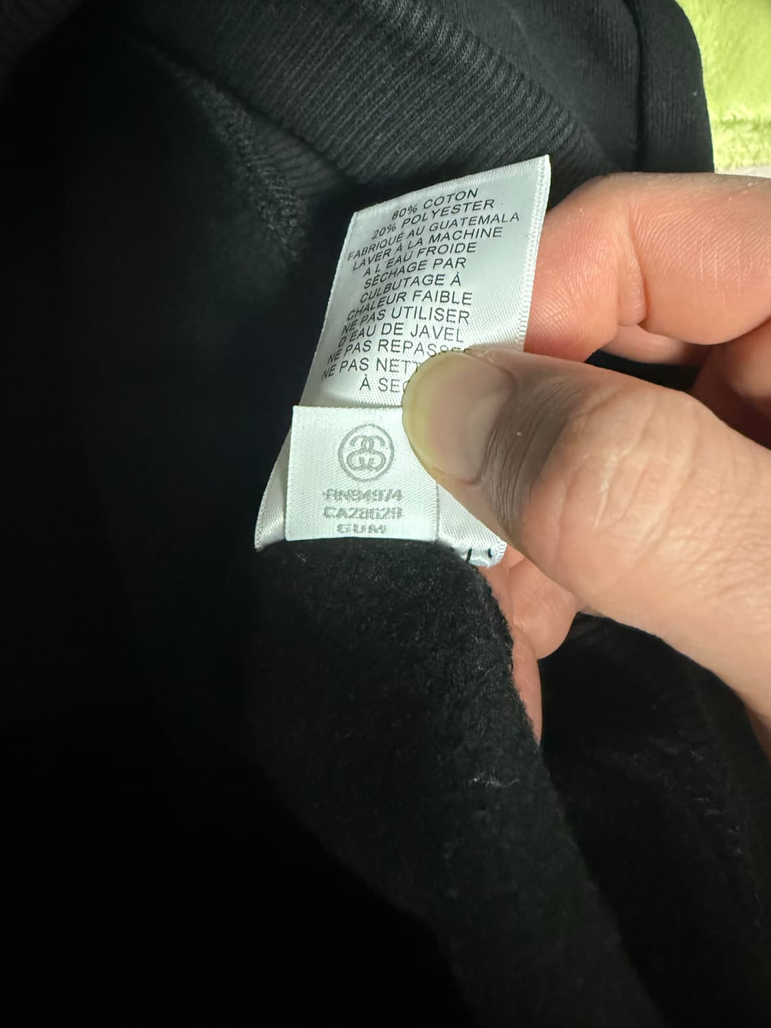 스투시 크라운 후드 블랙 m 상품이미지5