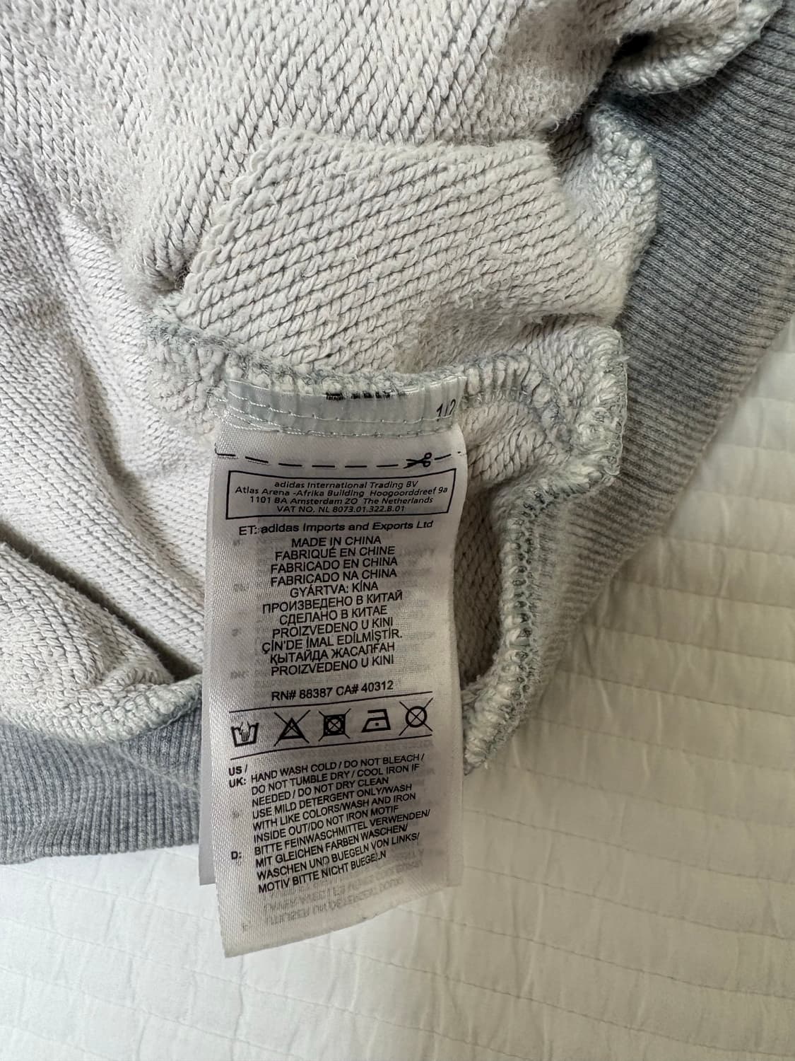 고샤 아디다스 스웻셔츠 맨투맨 그레이 / XL 상품이미지3