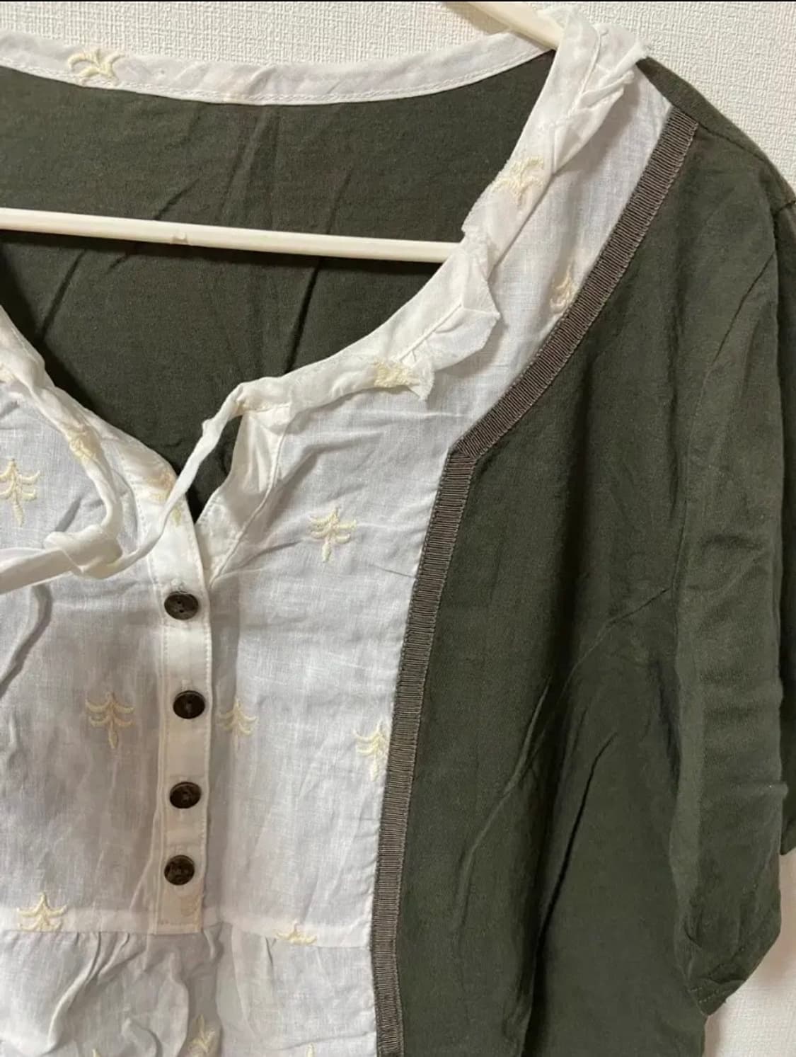 일본 빈티지 모리걸 하구미 레이스 바선생 원피스 상품이미지4