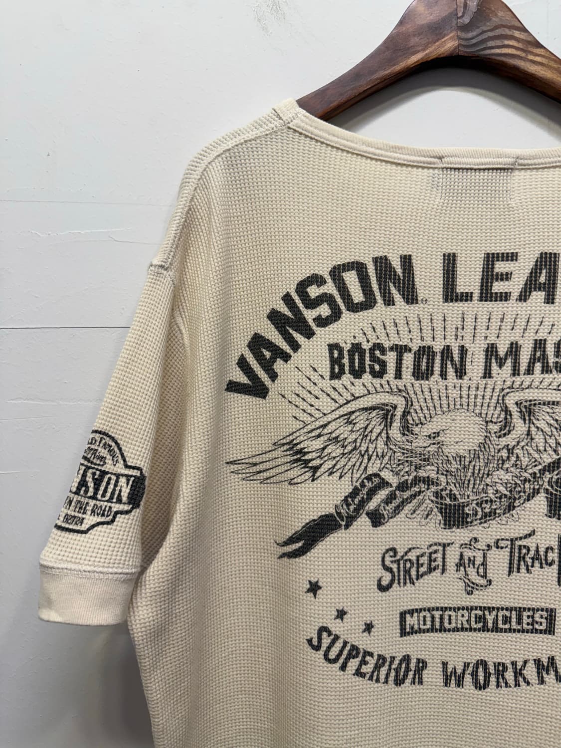 VANSON 밴슨 레더 BOSTON MASS 반팔 티셔츠 상품이미지3