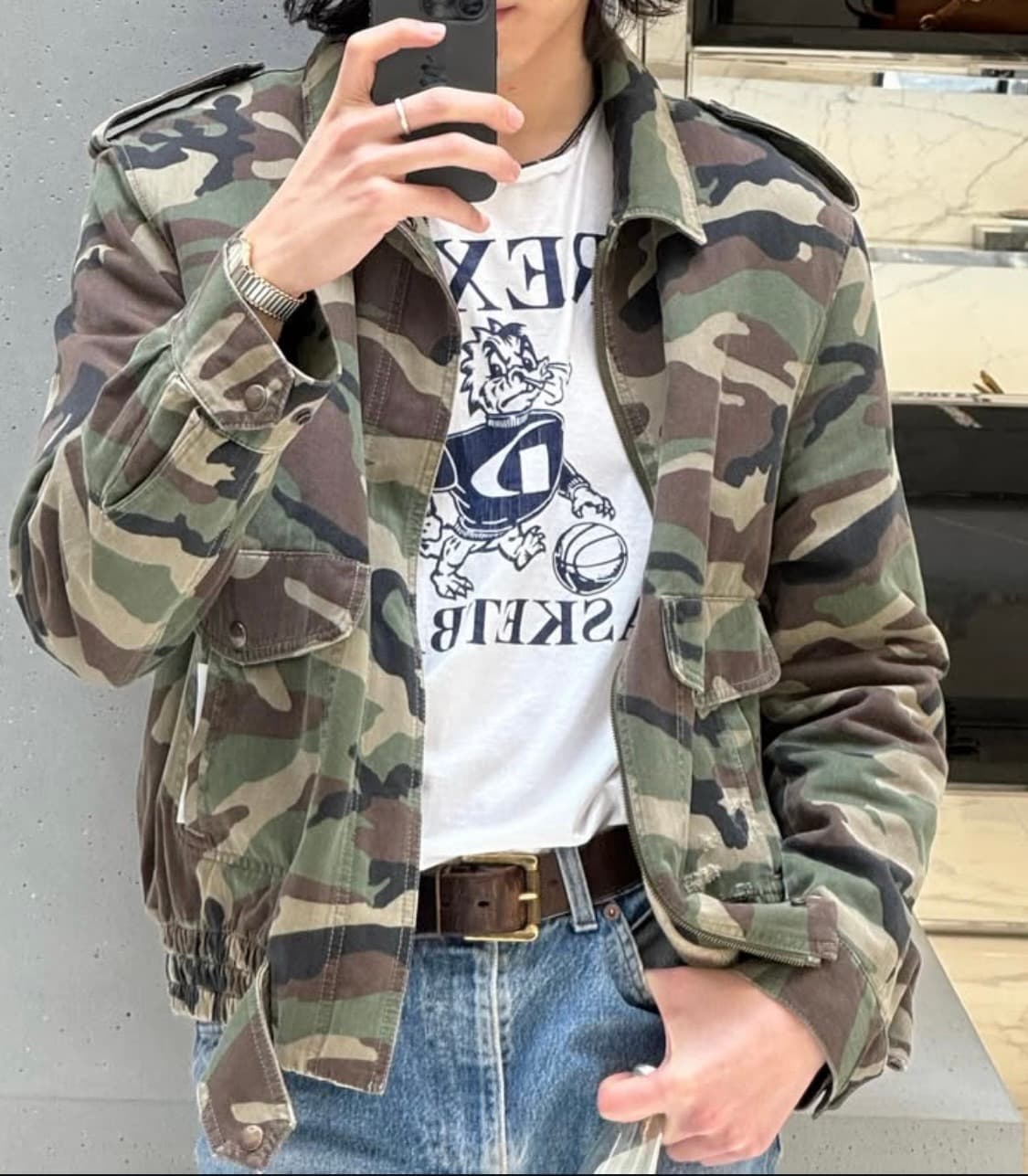 빈티지 카모자켓 상품이미지1