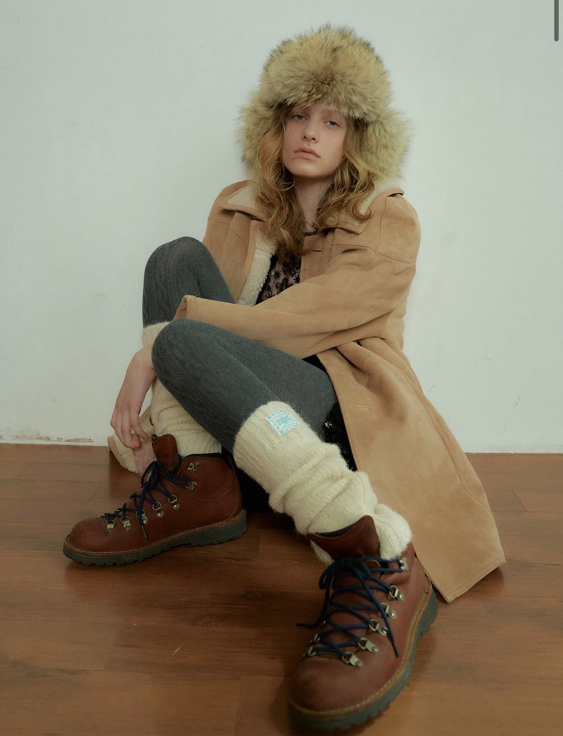 오버듀플레어 무스탕 상품이미지2