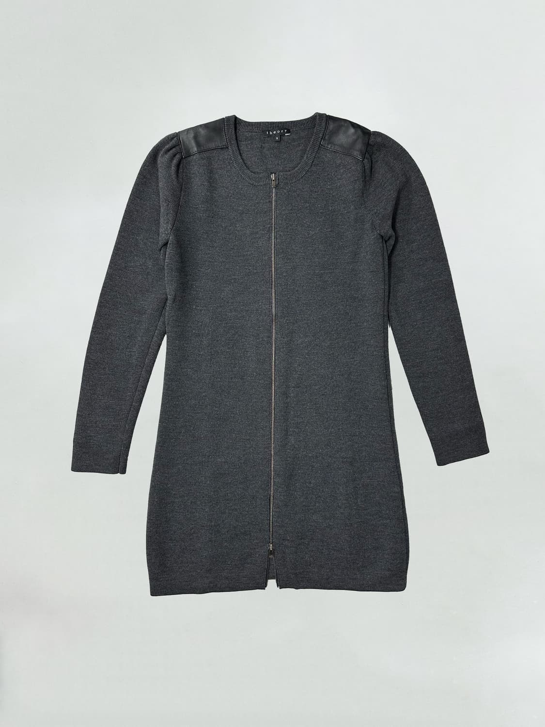 띠어리 양가죽 니트 원피스 자켓 상품이미지1