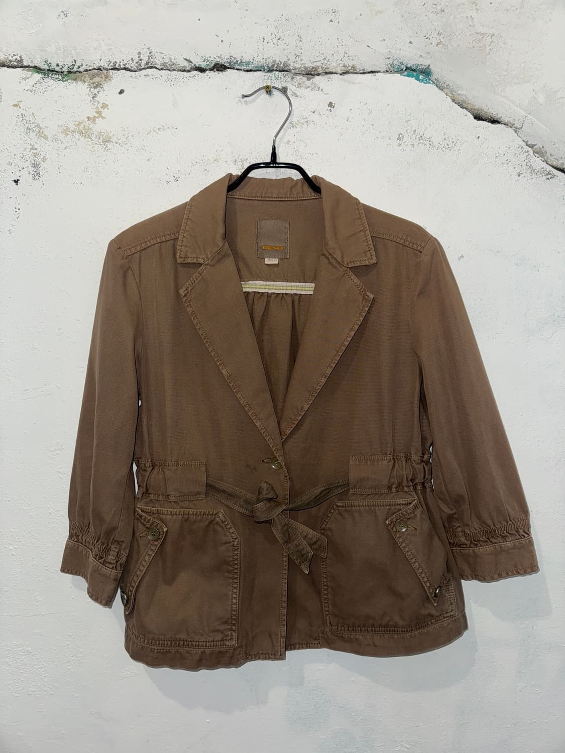 Diesel 벨티트 브라운 자켓 상품이미지1