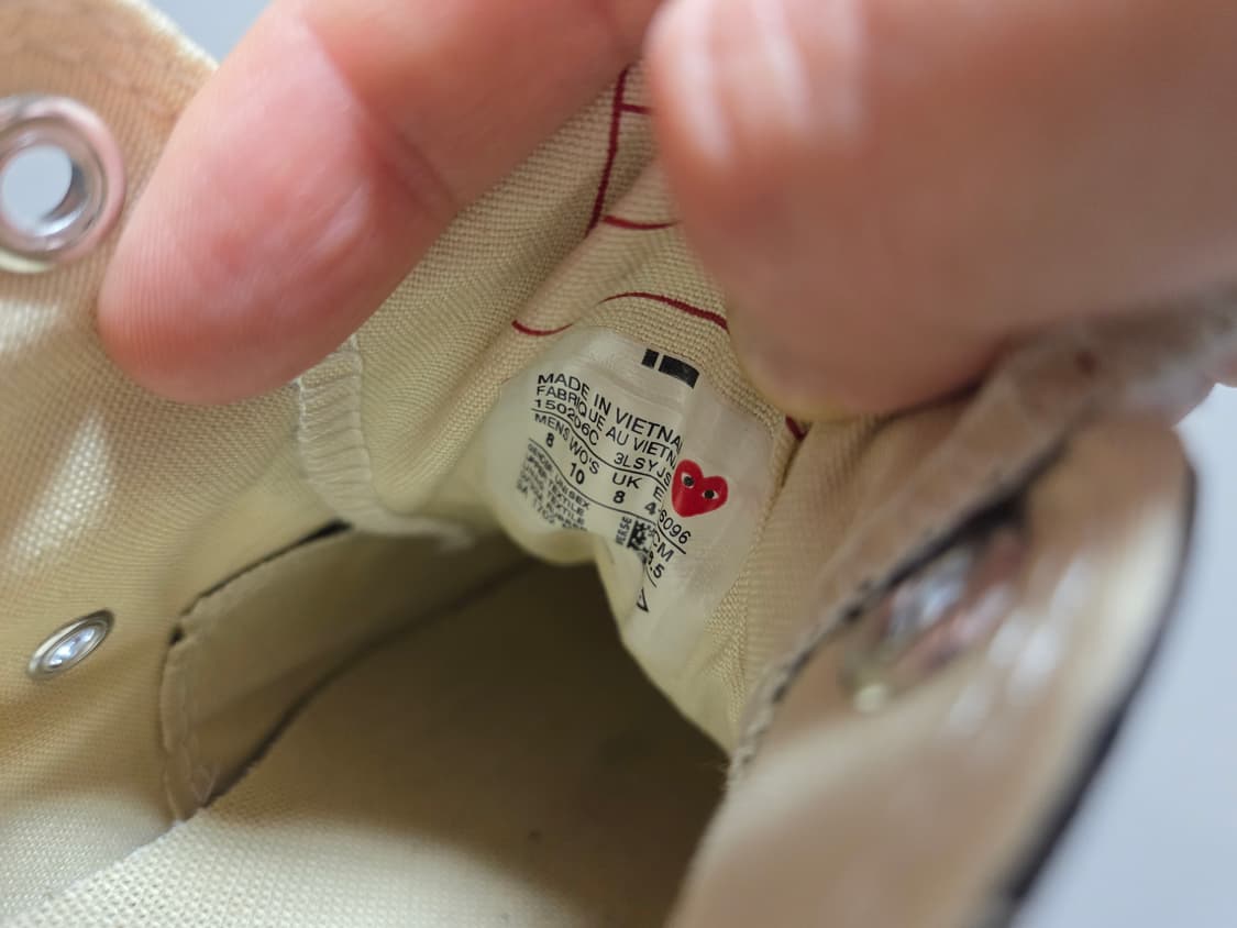 꼼데가르송 컨버스 척테일러 로우 블랙 상품이미지6