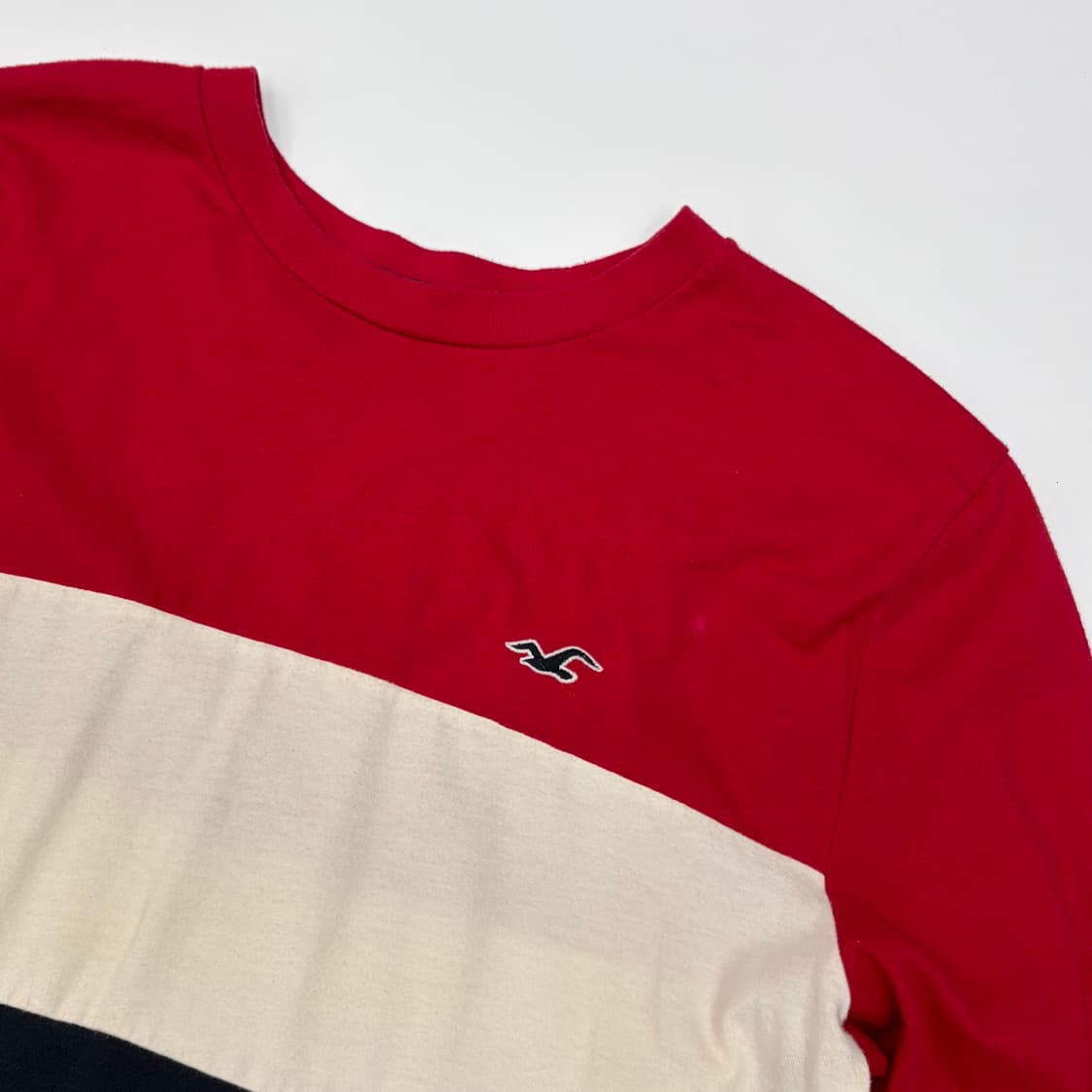 Hollister 홀리스터 컬러블록 긴팔 티셔츠 L 상품이미지2