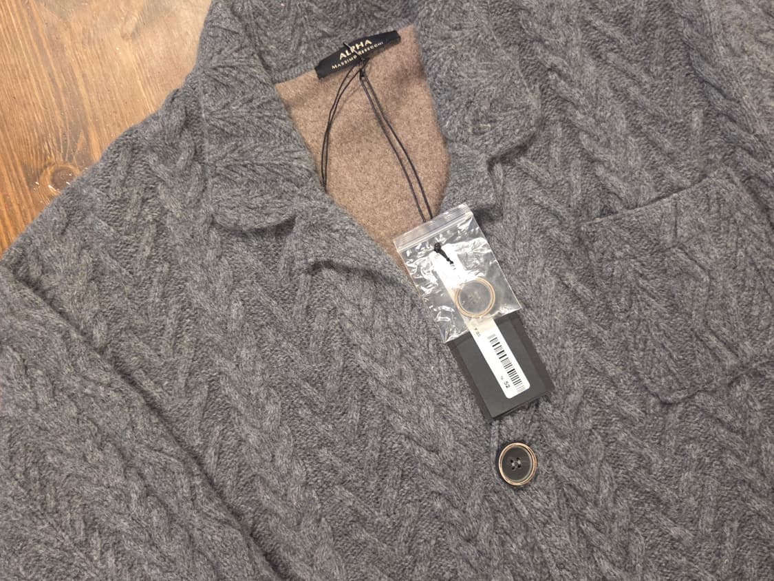 마시모 레베키 케이블 카디건 상품이미지2