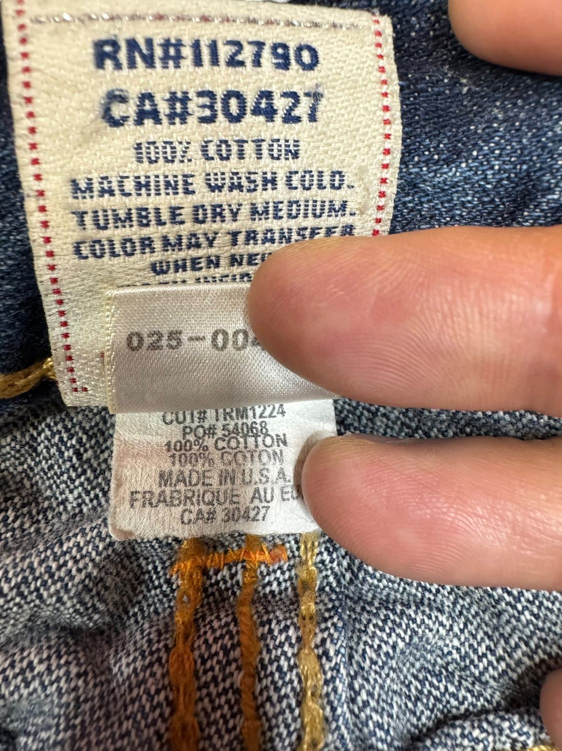 트루릴리전 조이 빅 티 부츠컷 데님 made in USA (34) 상품이미지6