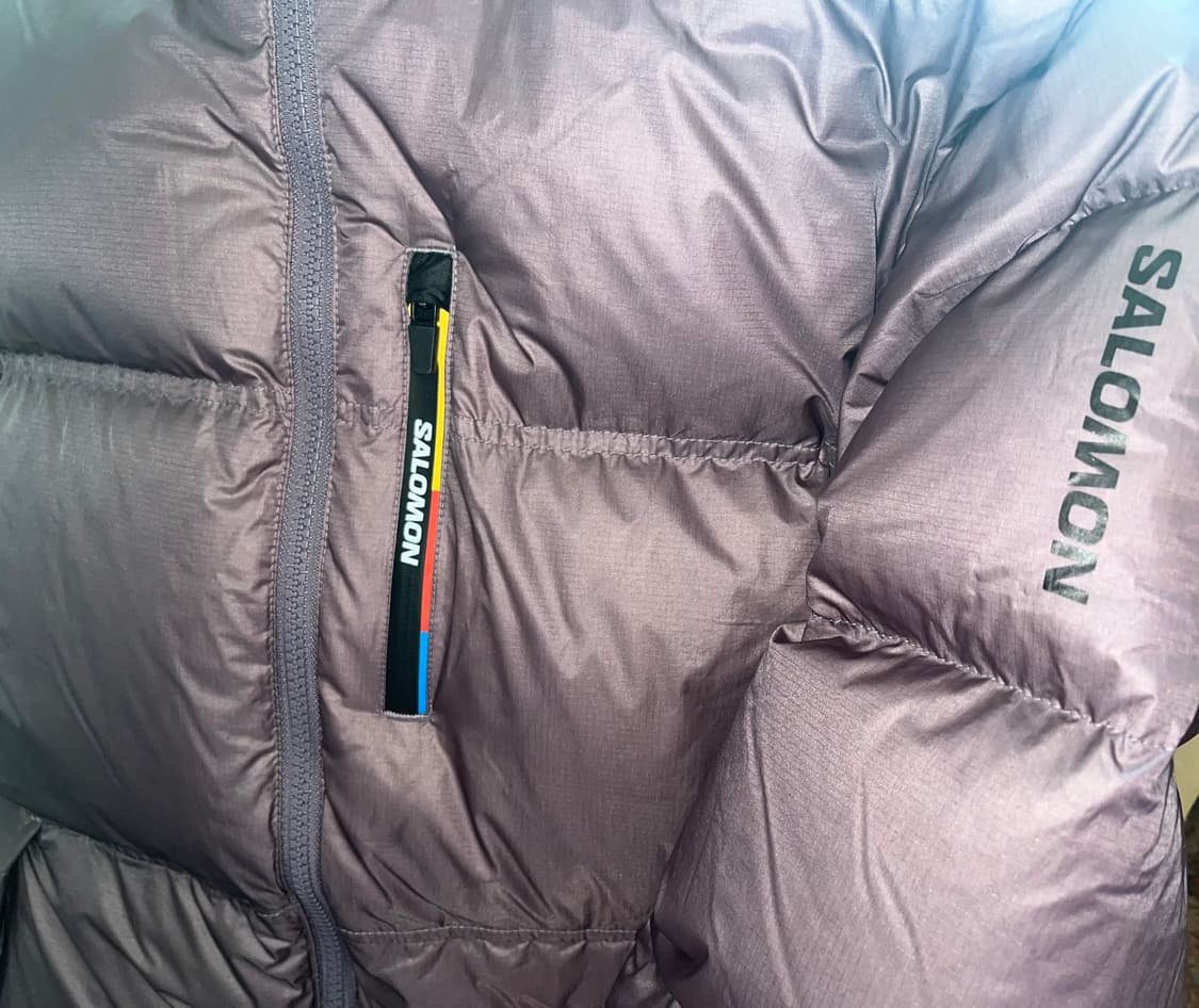 (새상품)살로몬 컨투어다운패딩S 퍼플그래이 상품이미지7