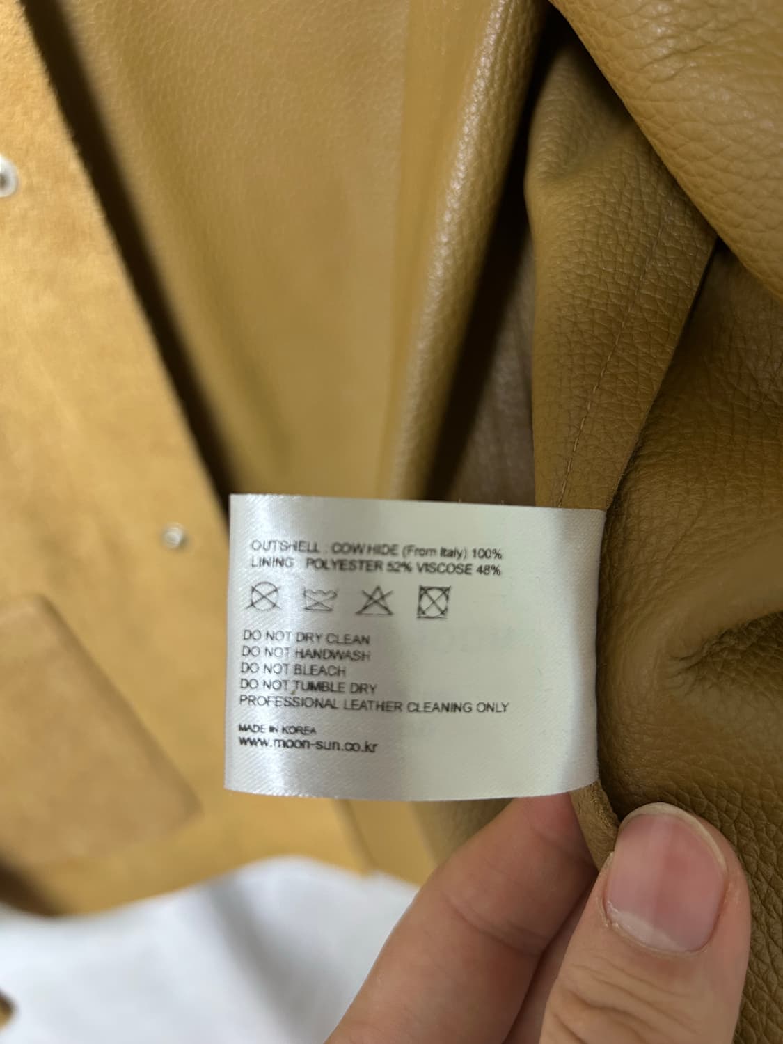문선 이탈리안 레더 스웨이드 자켓 상품이미지5