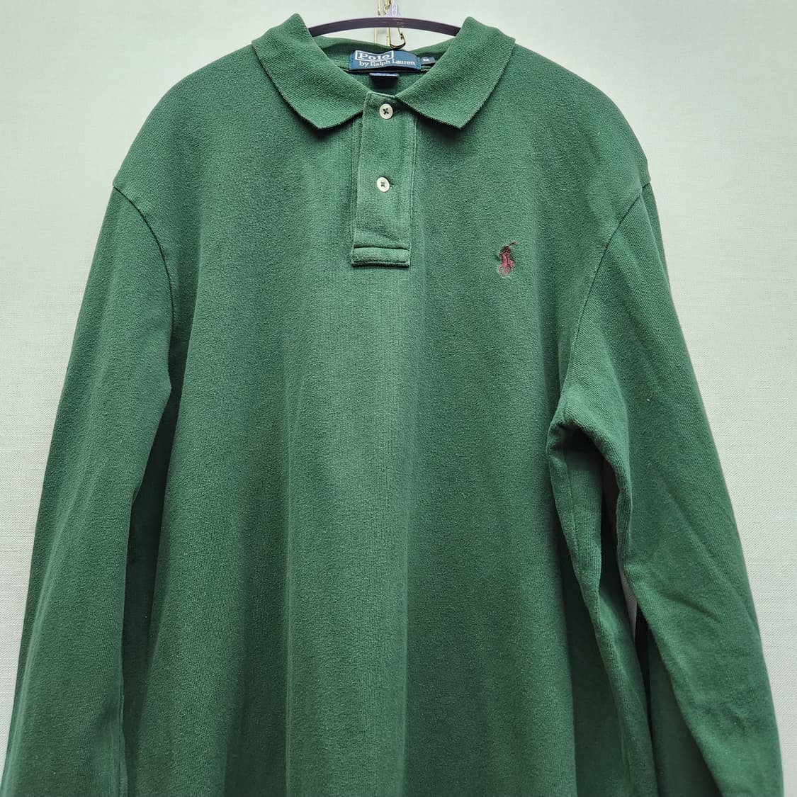 폴로랄프로렌 로고 PK긴팔티 M(L) 상품이미지2