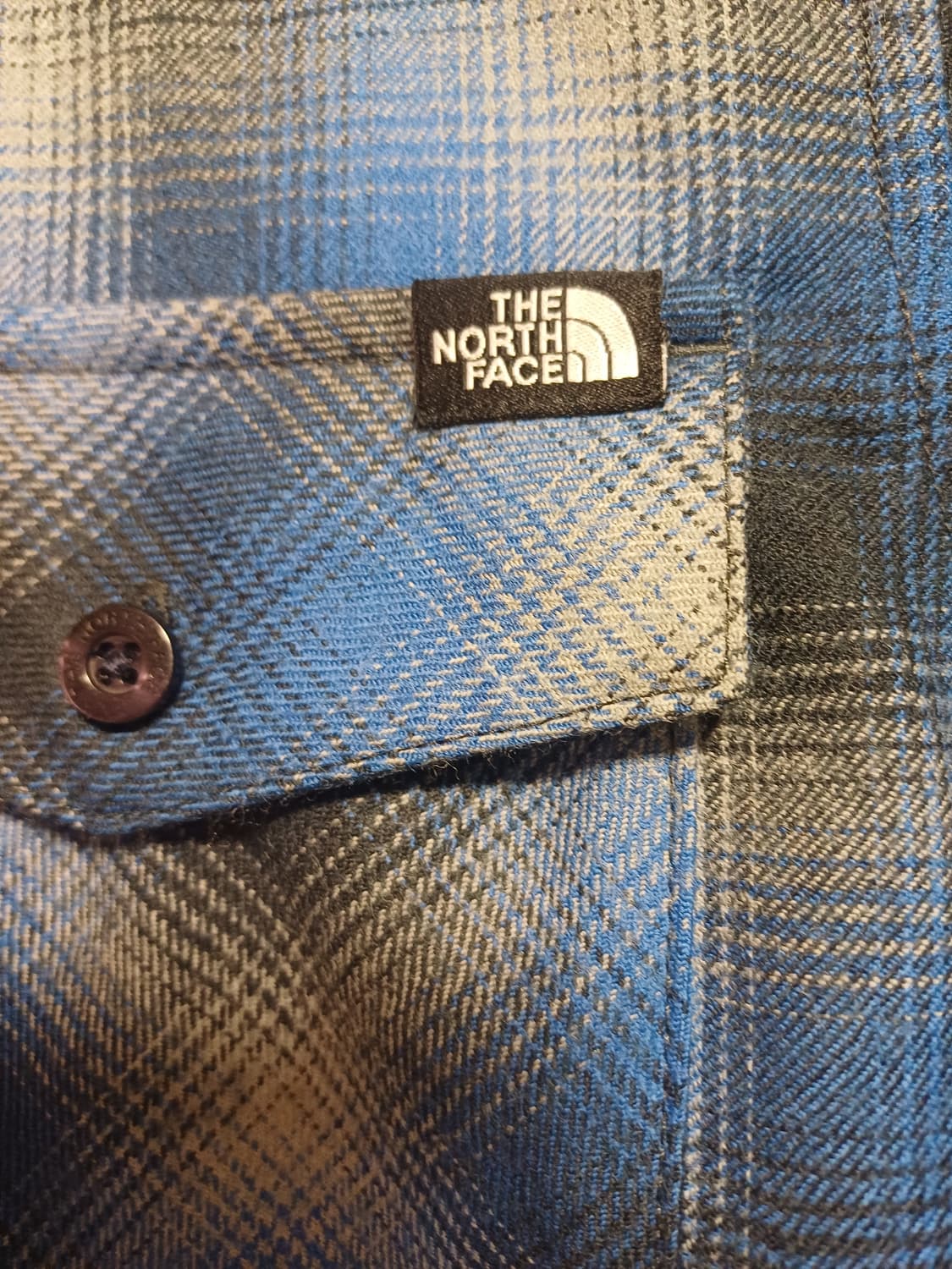 [정품/쿨거래] 노스페이스 L(100) 플란넬 체크 셔츠 (블루/가을겨울 상품이미지4