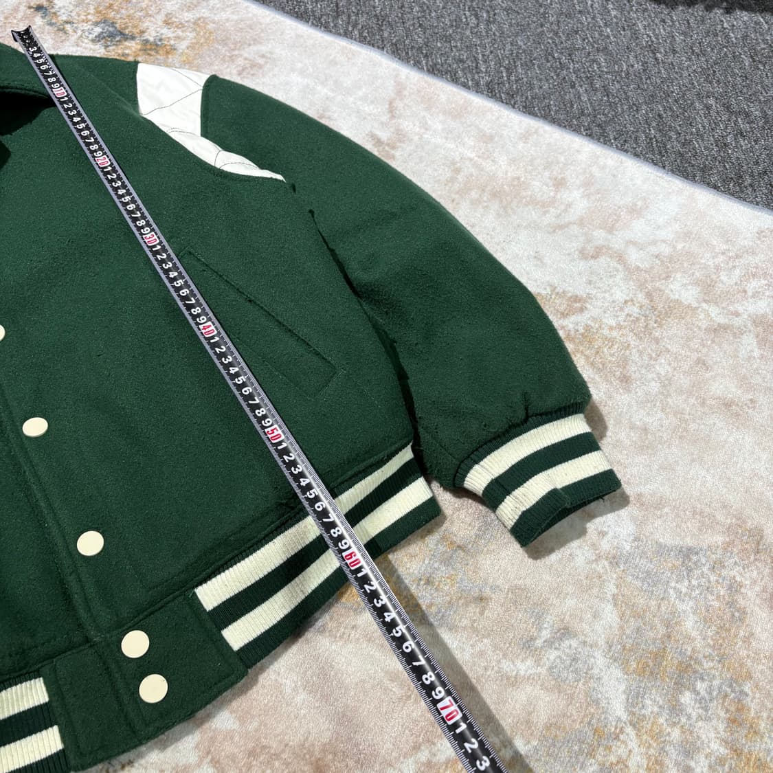 NIX 그린 바시티 빈티지자켓 상품이미지7