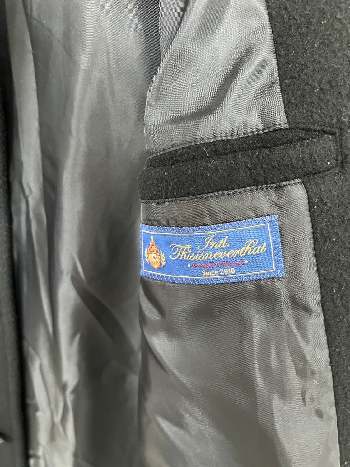 디스이즈네버댓 모직 발마칸 롱코트 상품이미지4