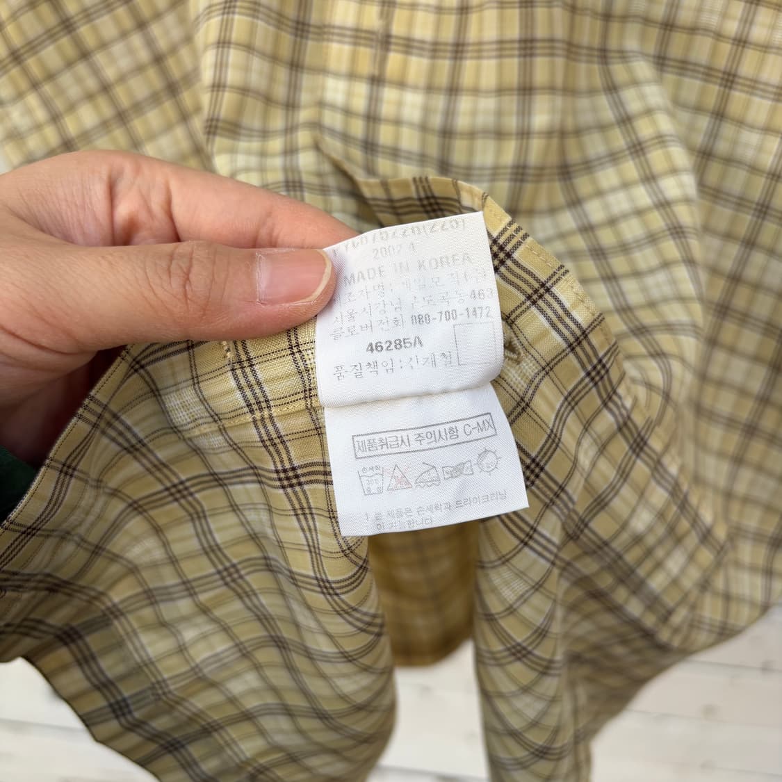 Yves Saint Laurent 입생로랑 체크 반팔 셔츠 상품이미지6