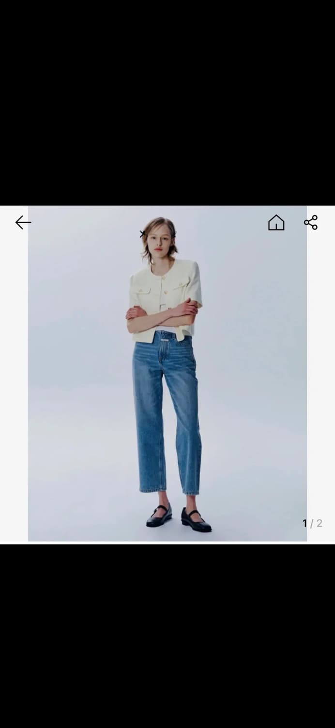 마리떼프랑소와저버 크롭 데님 상품이미지8