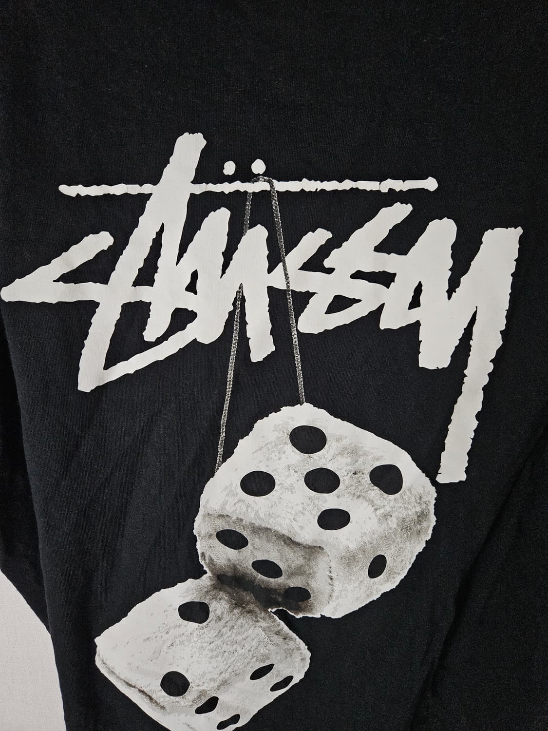 스투시 퍼지 다이스 반팔 티셔츠 블랙 L 정품 상품이미지5