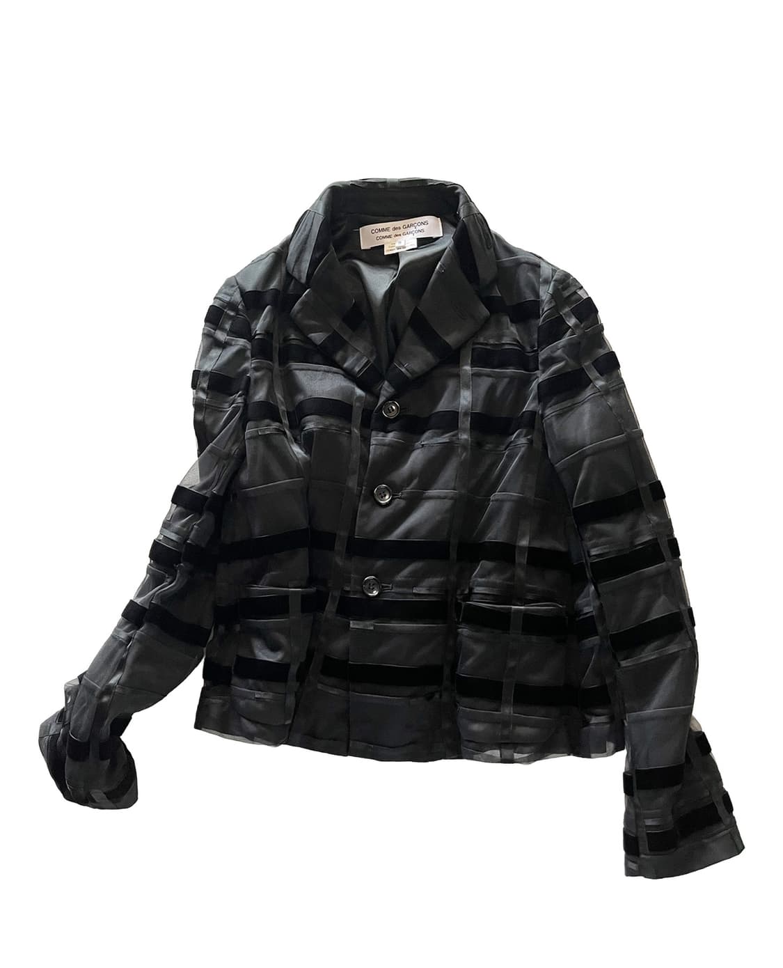 COMME DES GARCONS striped velvet jacket 상품이미지2