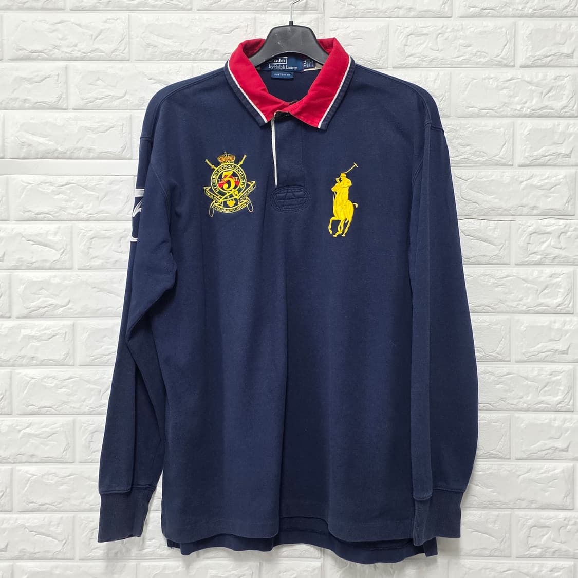 택포_ 폴로 랄프로렌 럭비 롱슬리브 XXL 네이비 상품이미지1