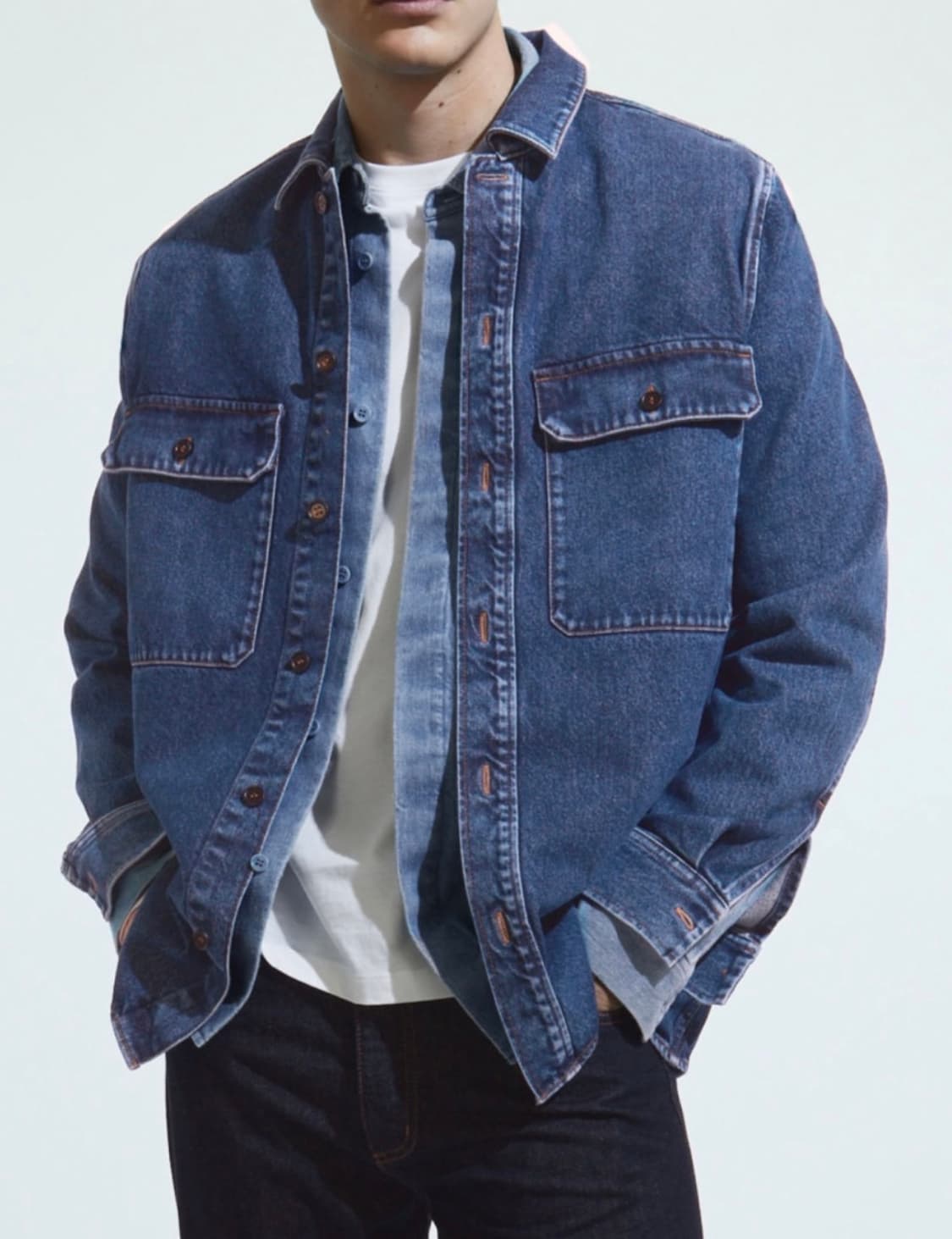 COS 데님 오버셔츠(M) 상품이미지5