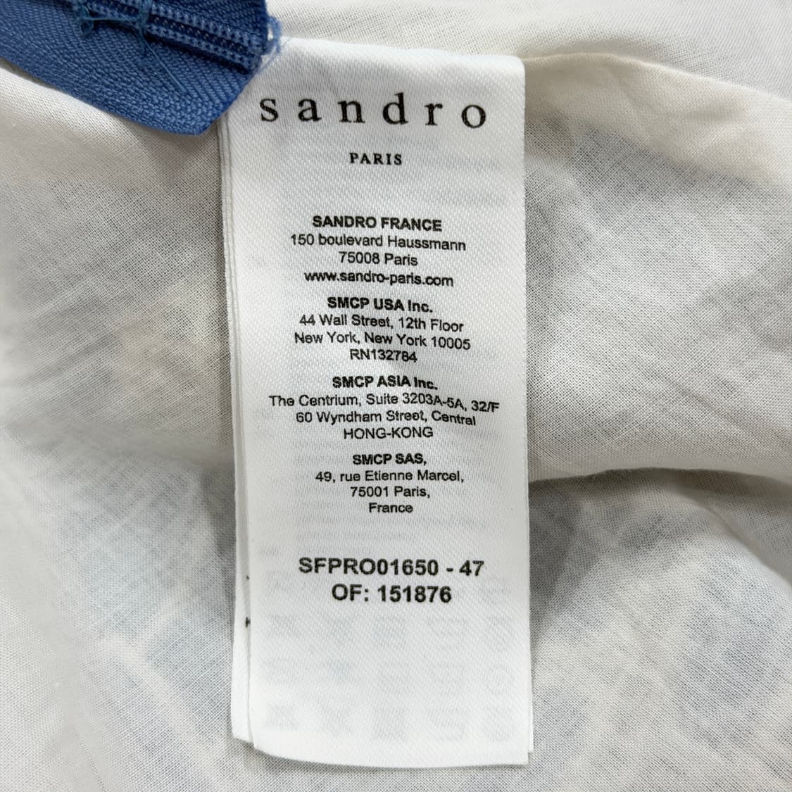 산드로 오드리 플라워 태연 원피스 블루 34 상품이미지8