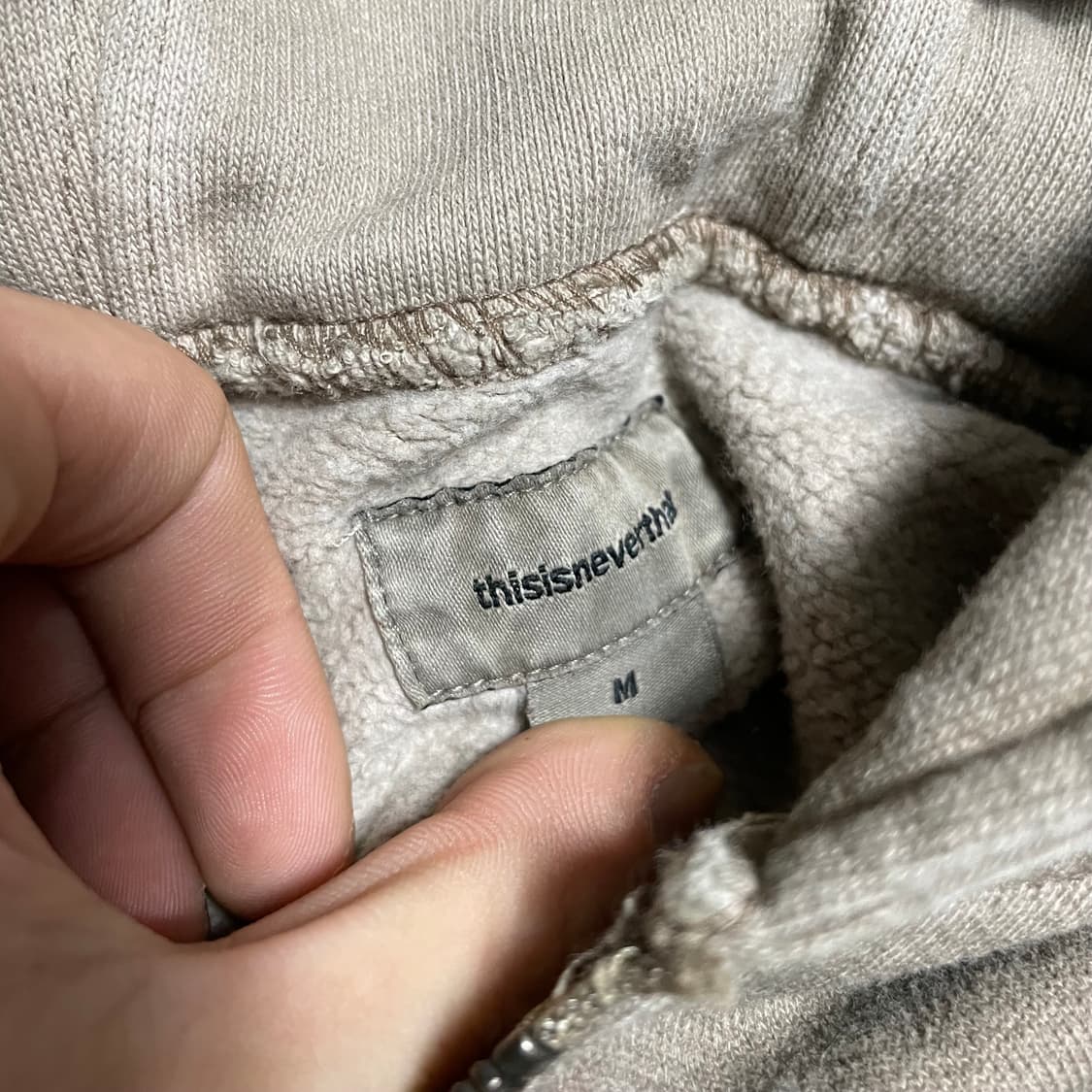 (새상품) M(XL) 디스이즈네버댓 피그먼트 워싱 후드 상품이미지4