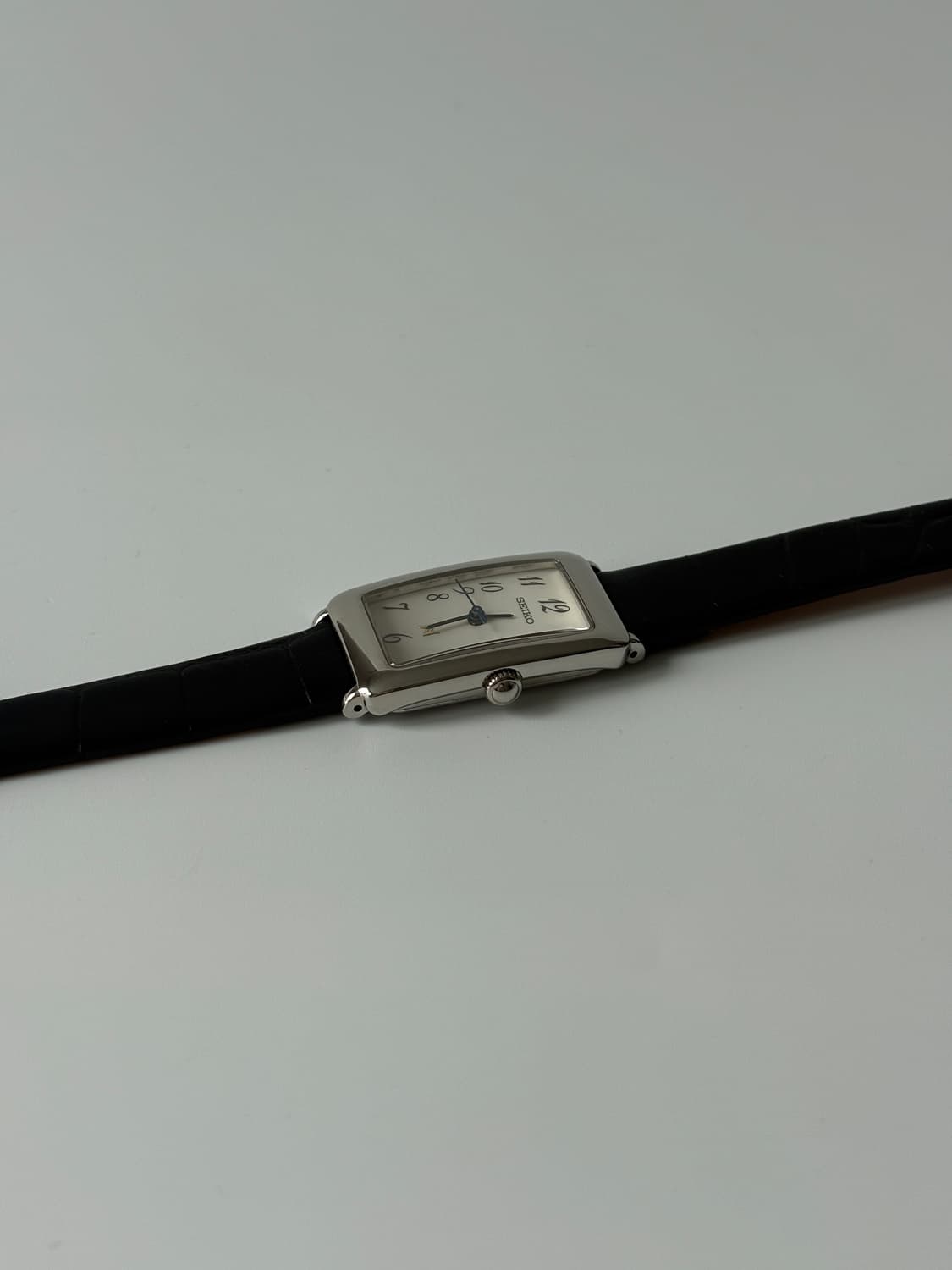 세이코 1990년대 Noie 실버 스퀘어 쿼츠 여성 상품이미지4