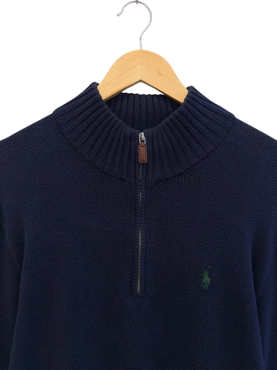 00s 폴로 반집업 니트 네이비 (M/100~105) 상품이미지2