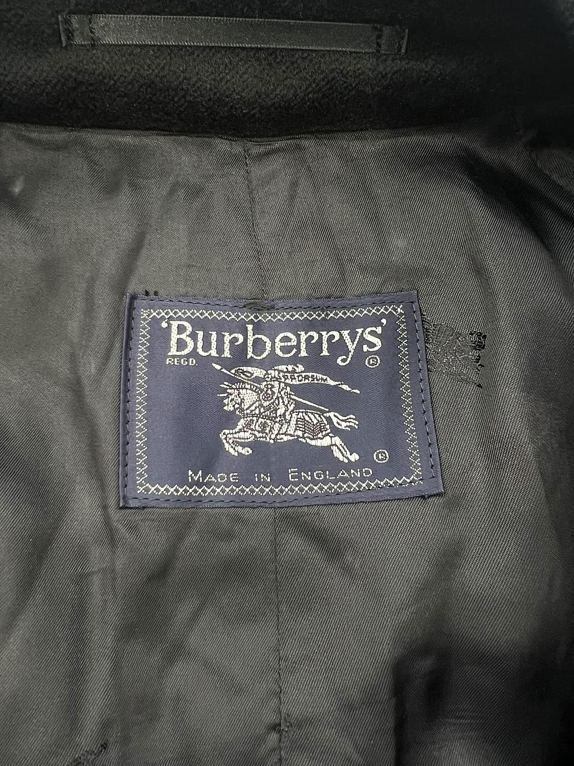 버버리 블랙 퓨어 캐시미어 블렌디드 히든 버튼 발마칸 코트 상품이미지7