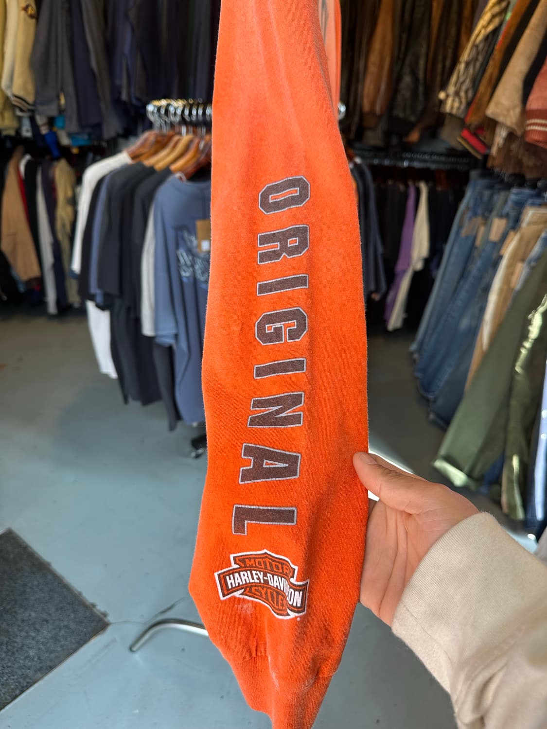 힐리데이비슨 페이드 프린팅 롱슬리브 티셔츠 상품이미지7