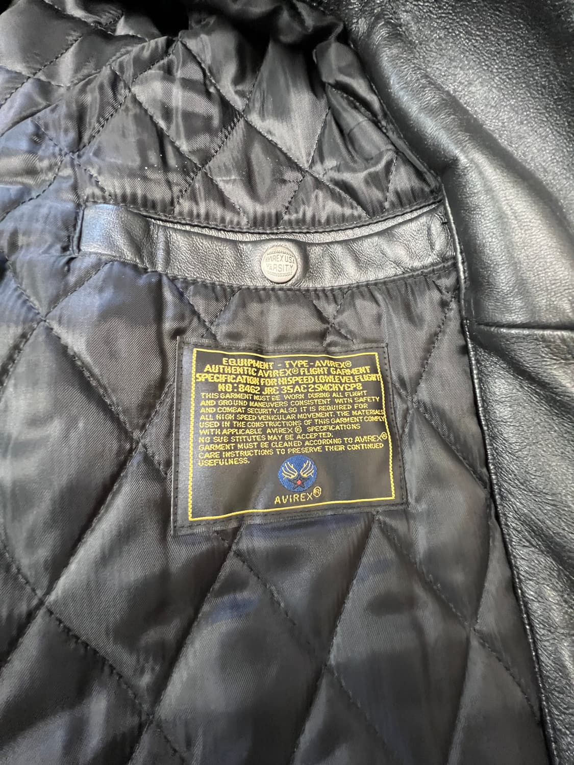 [XL] AVIREX x LMC 콜라보 레더 바시티 자켓 상품이미지5