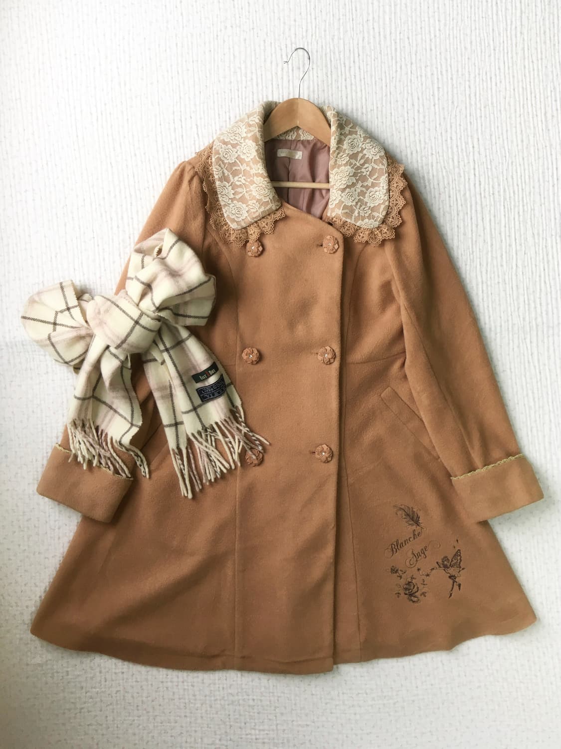 AXES FEMME 엑시즈팜/ 라떼갸루코트 레이스코트 갸루코트 리본코트 상품이미지1