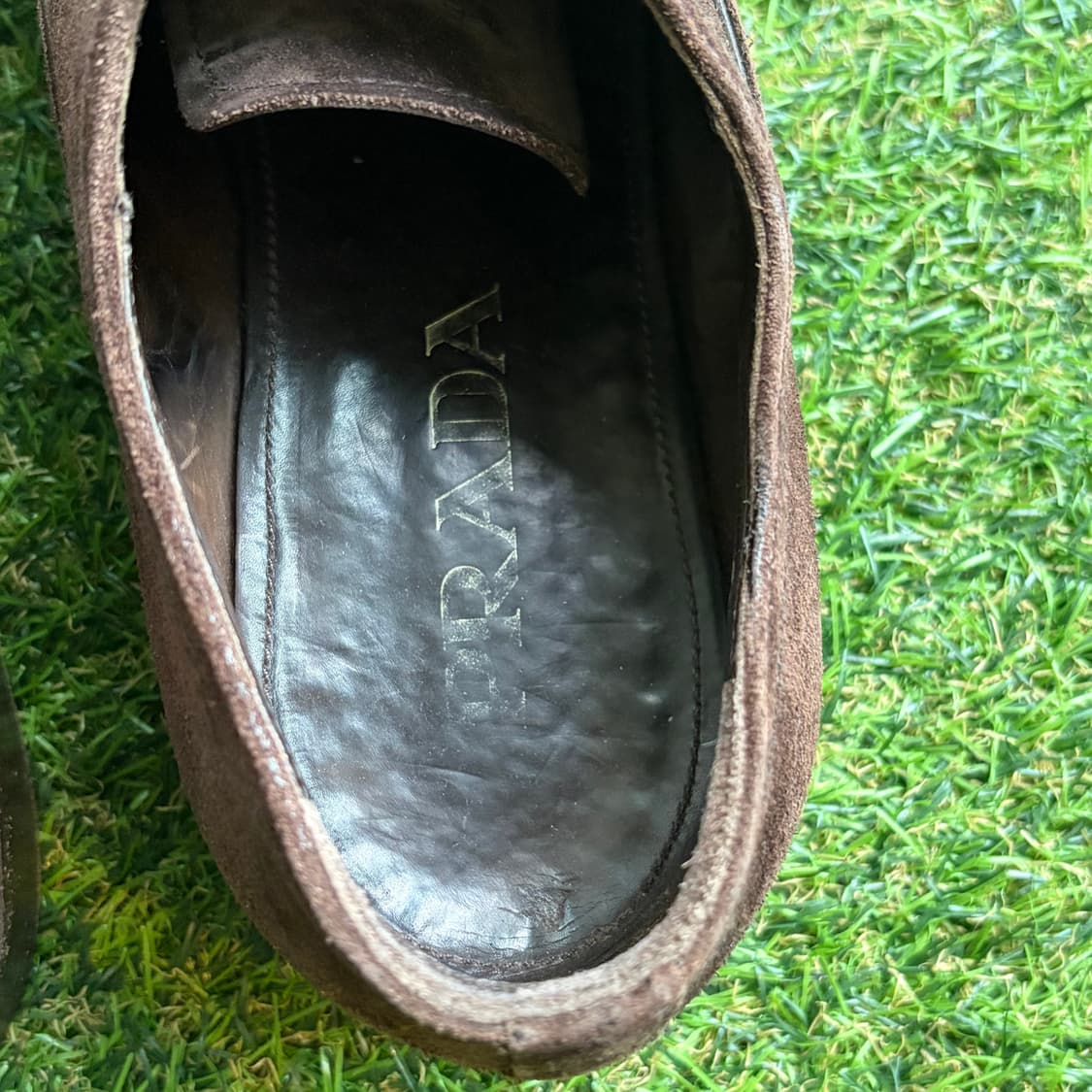 프라다 스웨이드 더비슈즈 상품이미지2