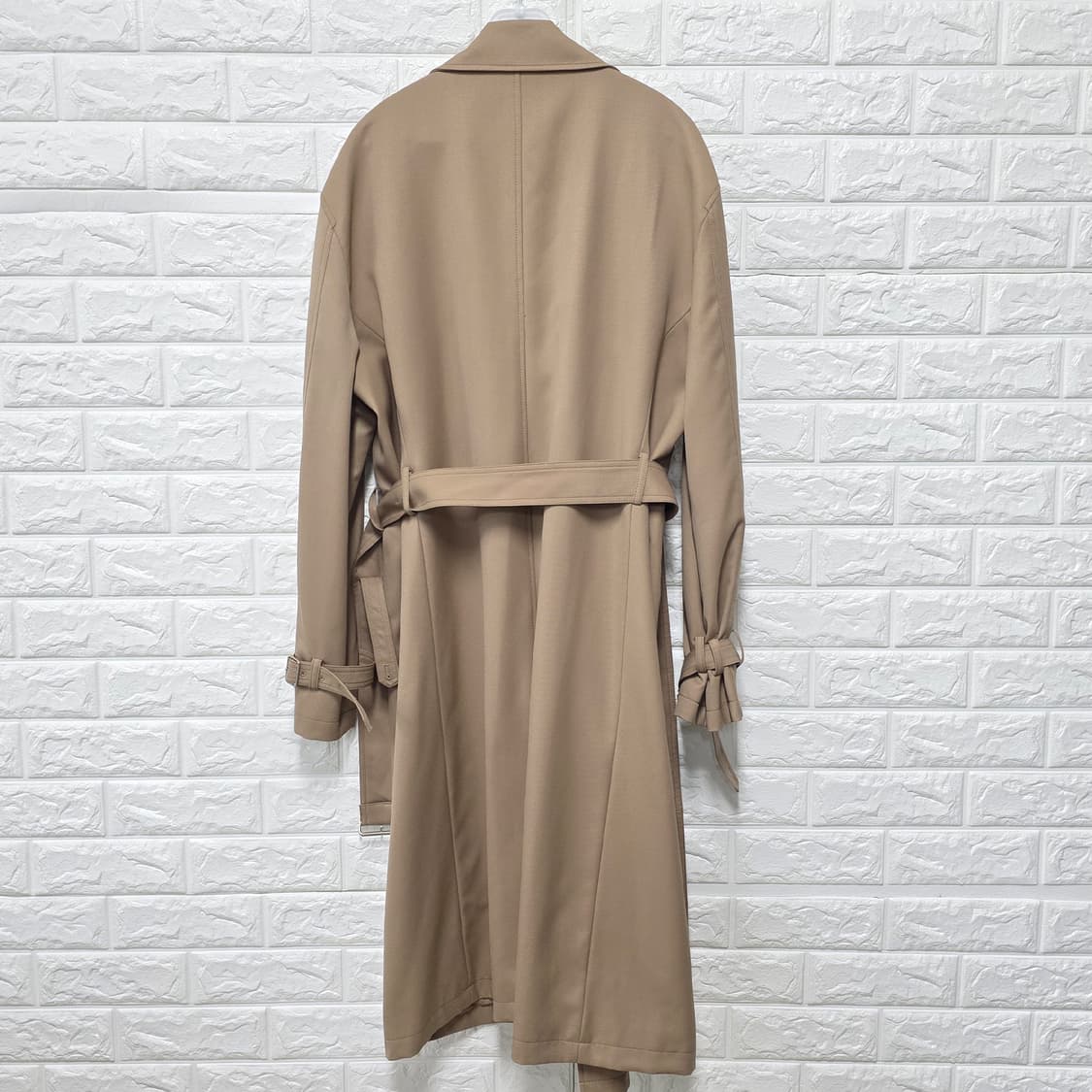 택포_ 인사일런스 베이지 트렌치 코트 L 상품이미지4
