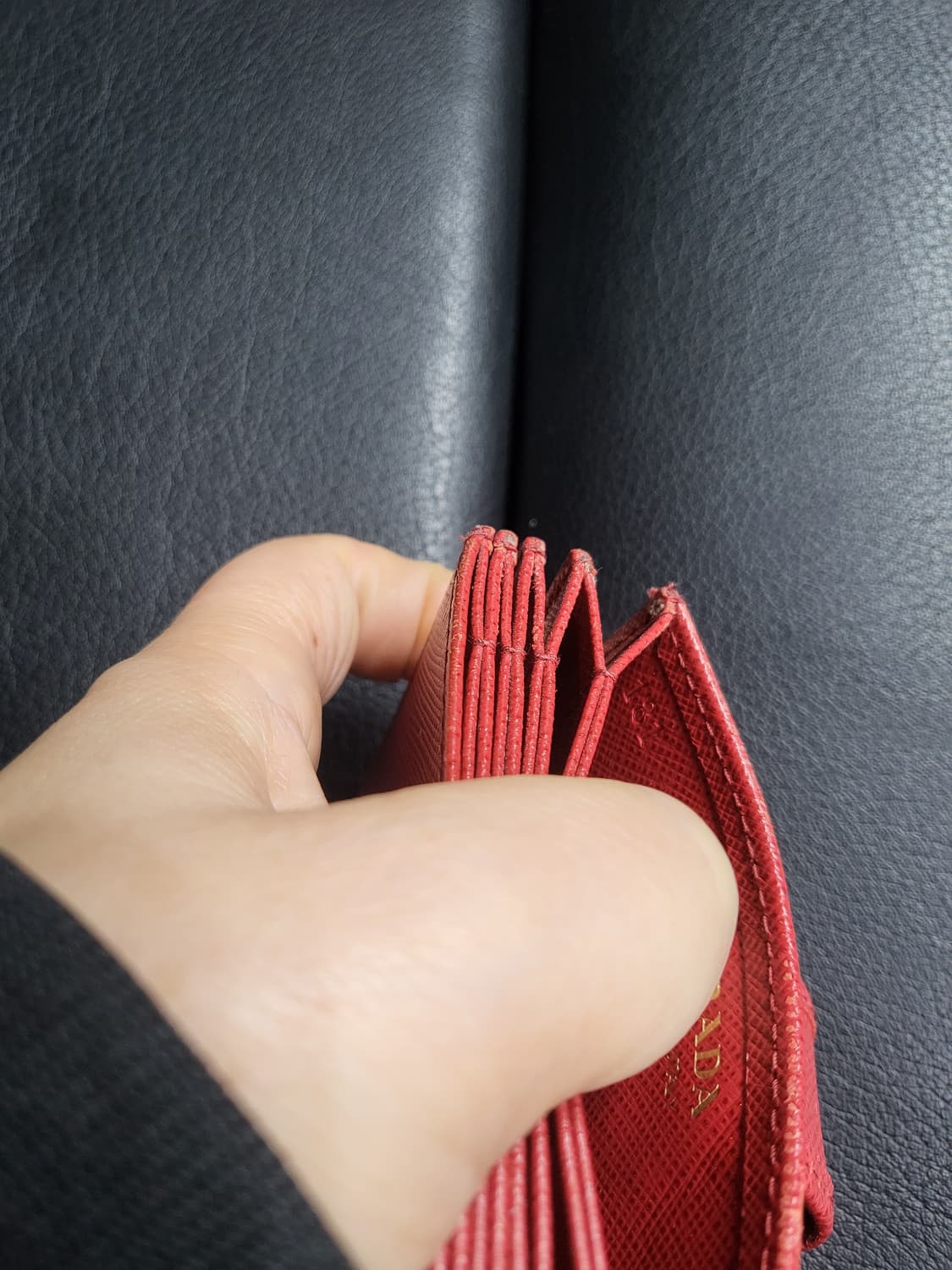 프라다 아코디언 카드지갑 상품이미지7