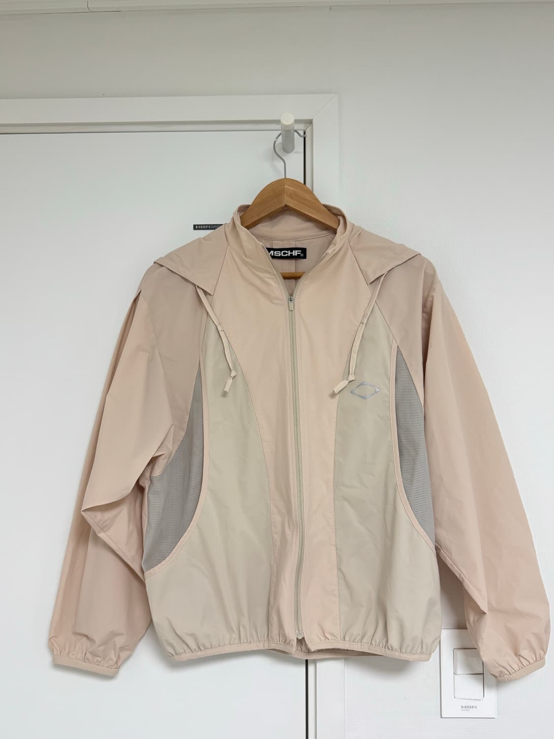 미스치프 SS 컬러블록 윈드브레이커 베이지 S(1회착용) 상품이미지2
