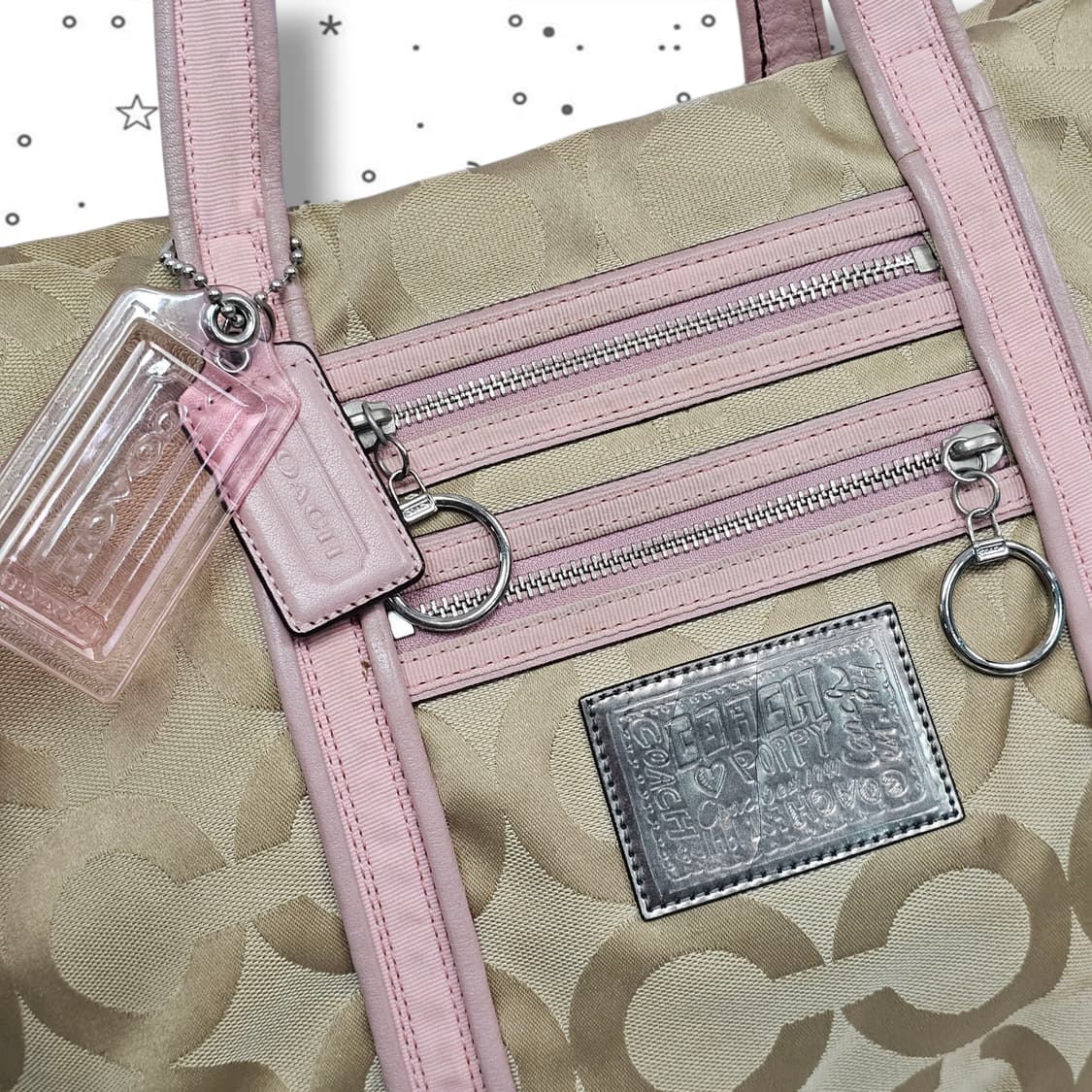 Coach 코치 파피 핑크 토트백 상품이미지2