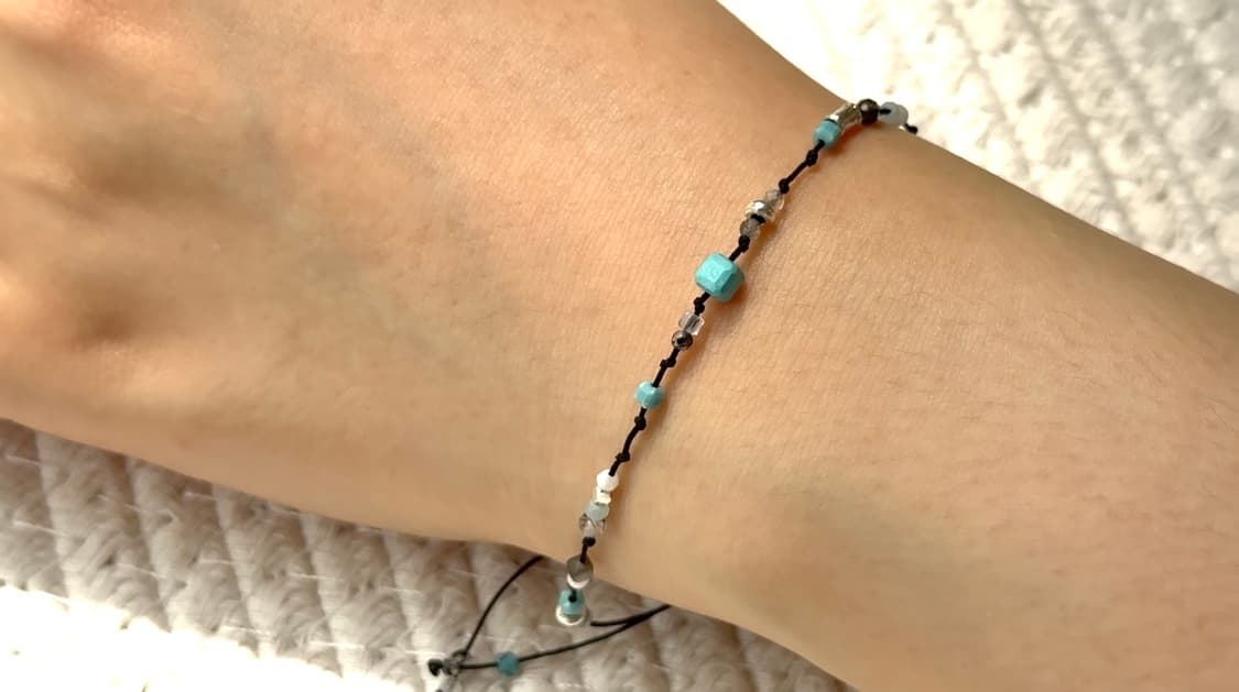 [handmade] ' 터키에 가보고 싶다 ' 비즈원석실팔찌 상품이미지2
