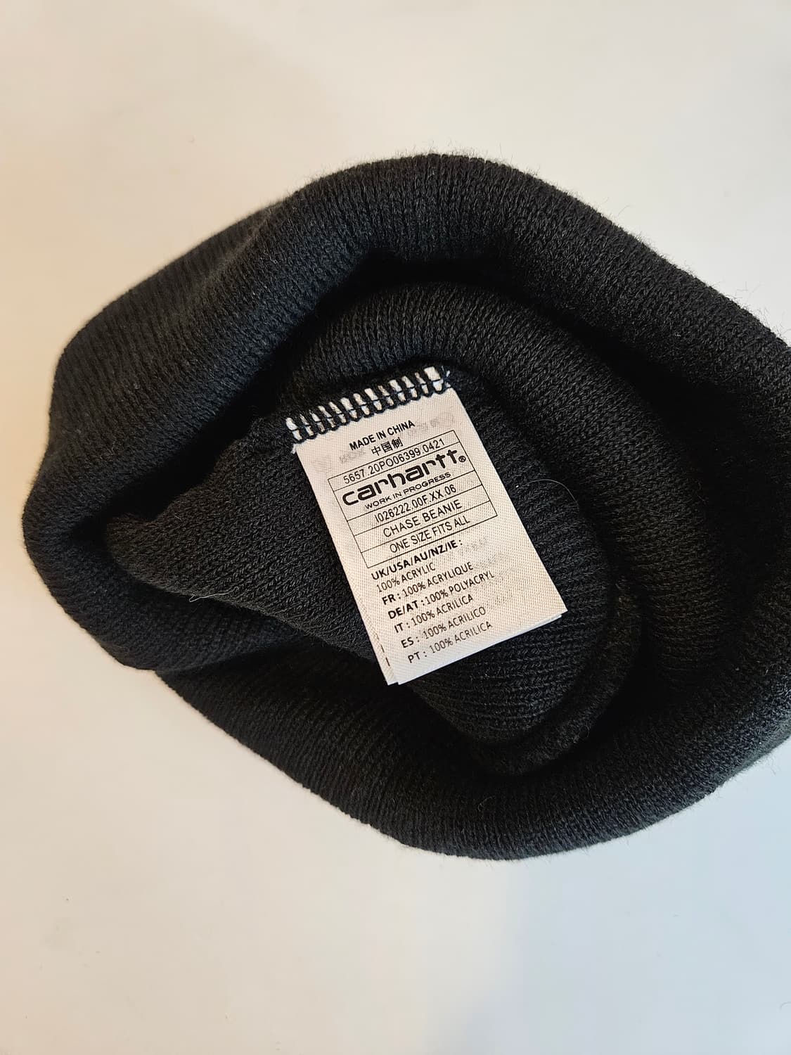 칼하트 블랙 비니 상품이미지2