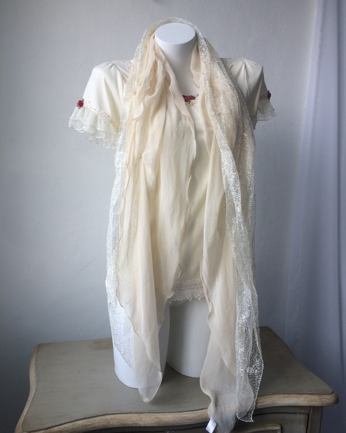 lace trimming scarf 상품이미지4