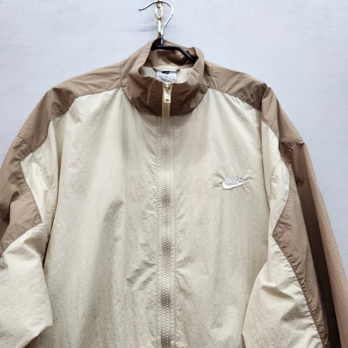 나이키 로고 배색 오버사이즈 나일론 바람막이 자켓 M(3XL) 상품이미지2