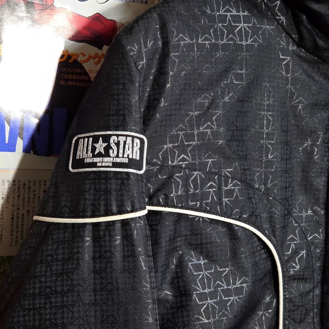 컨버스 올 스타 자수 별 패턴 후드 패딩 점퍼 상품이미지5