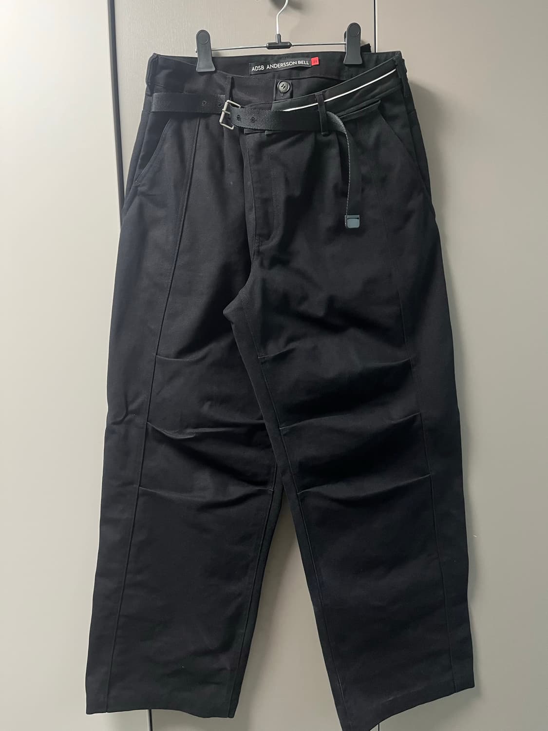 앤더슨벨 블랙 크로스오버 와이드 진 apa804u - 28사이즈 상품이미지2