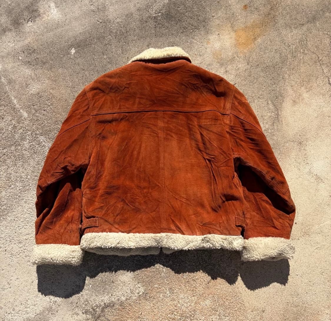 일본빈티지 B-6 양털 무스탕 자켓 상품이미지9