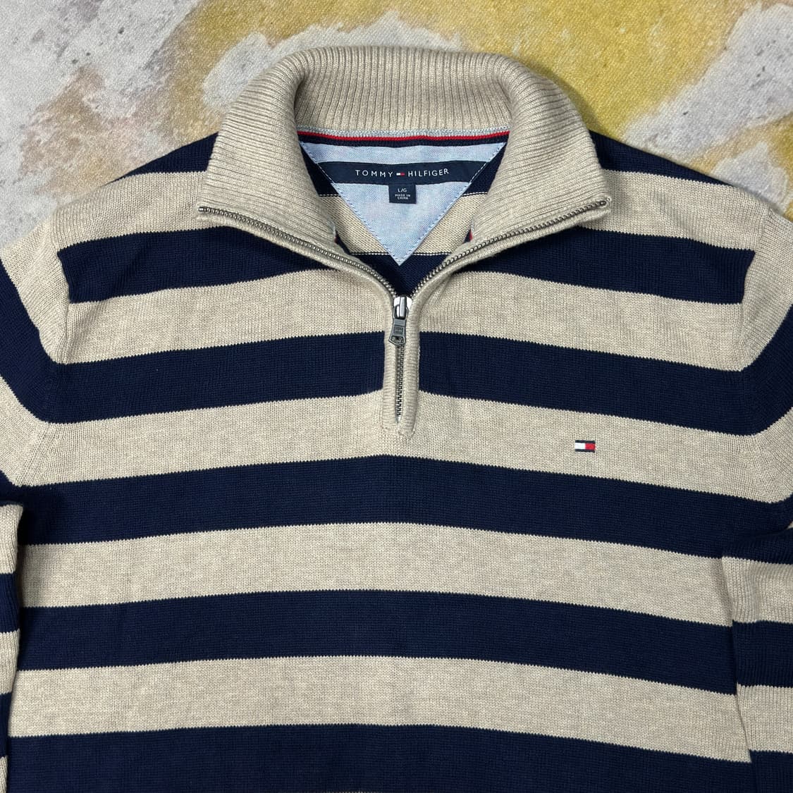 타미힐피거 단가라 하프넥 니트 L 상품이미지2