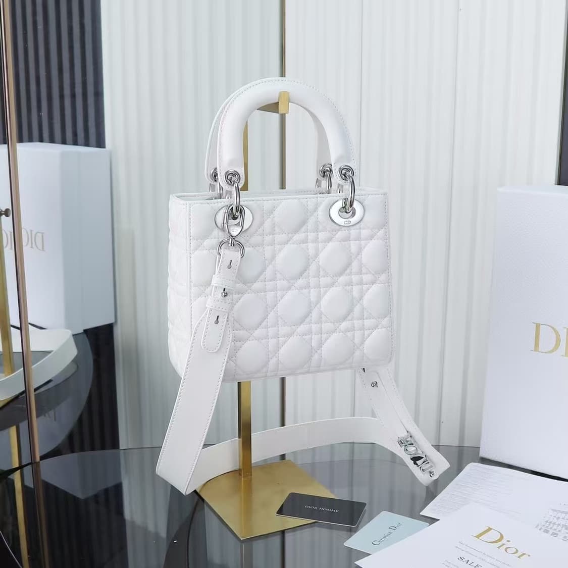 디올 레이디 디올 스몰 까나쥬 상품이미지2