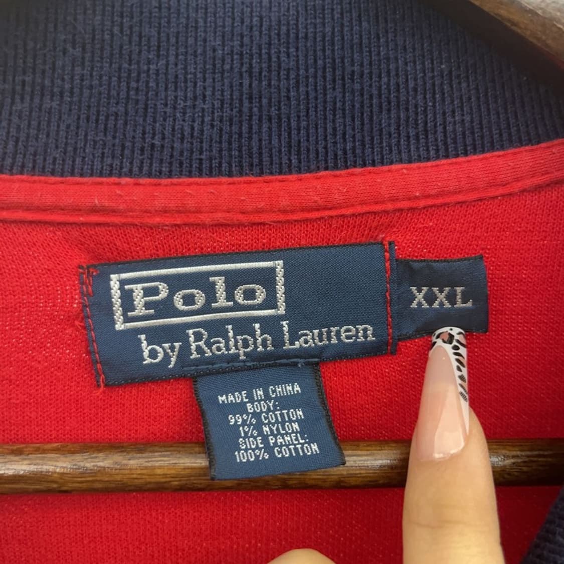 폴로 랄프로렌 빈티지 레트로룩 올드스쿨 로고 집업 XXL C08161 상품이미지5